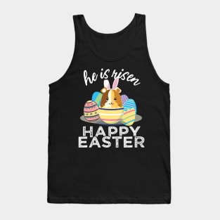 Cute Guinea Pig Hamster Bunny Ears Easter Egg Hunt Risen Tank Top